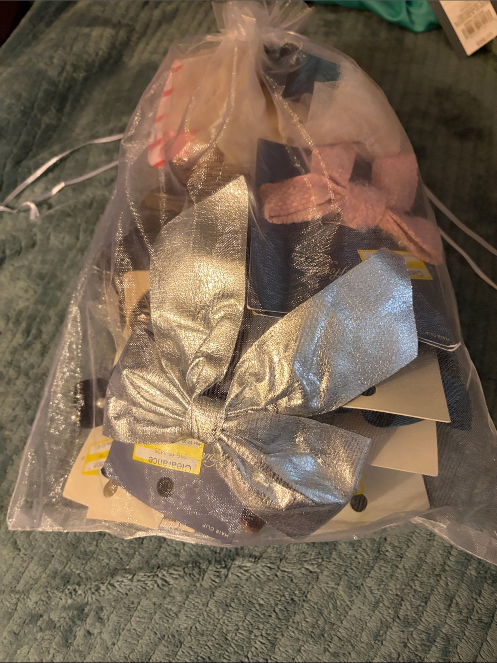 Mystery Bundle of BewAssorted Hair Bows and Ribbons - Velvet, Satin, Tulle